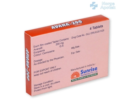 Kjøp Avana i Norge - Informasjon om dosering, administrasjon og pakningsvedlegg